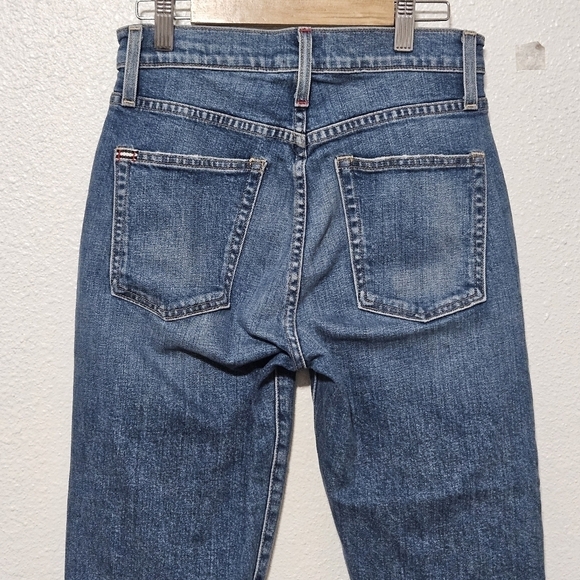 Alice + Olivia AO.LA high rise raw hem jeans size 25 - Picture 7 of 14